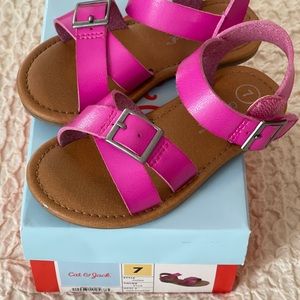 Sz 7 Car & Jack Pink Juliet Sandal